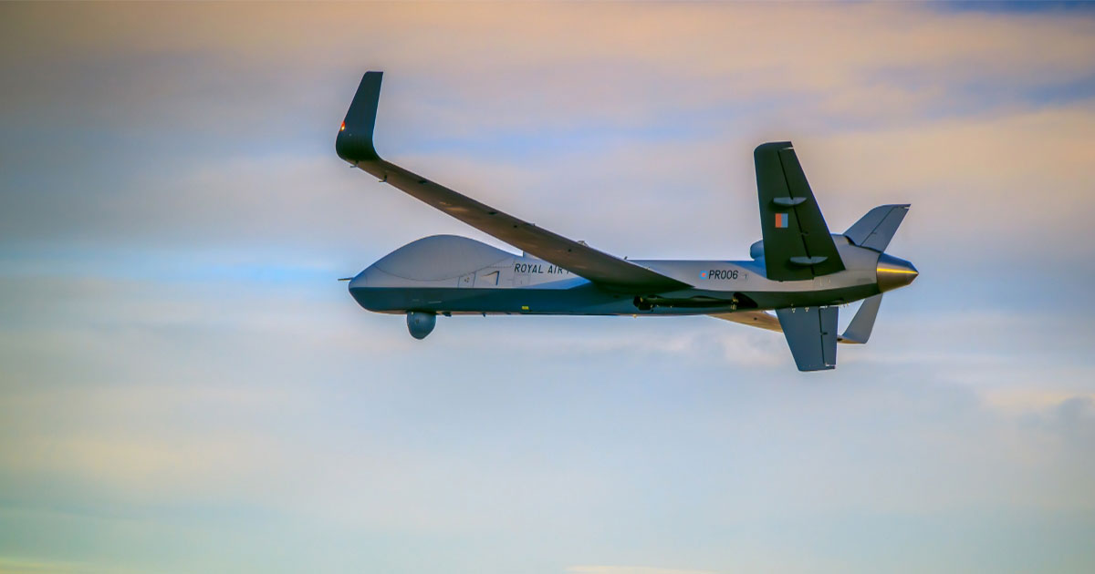 „RAF“ apsauga RG MK1 pirmiausia yra didelis UAV, gavęs karinio tipo pažymėjimą