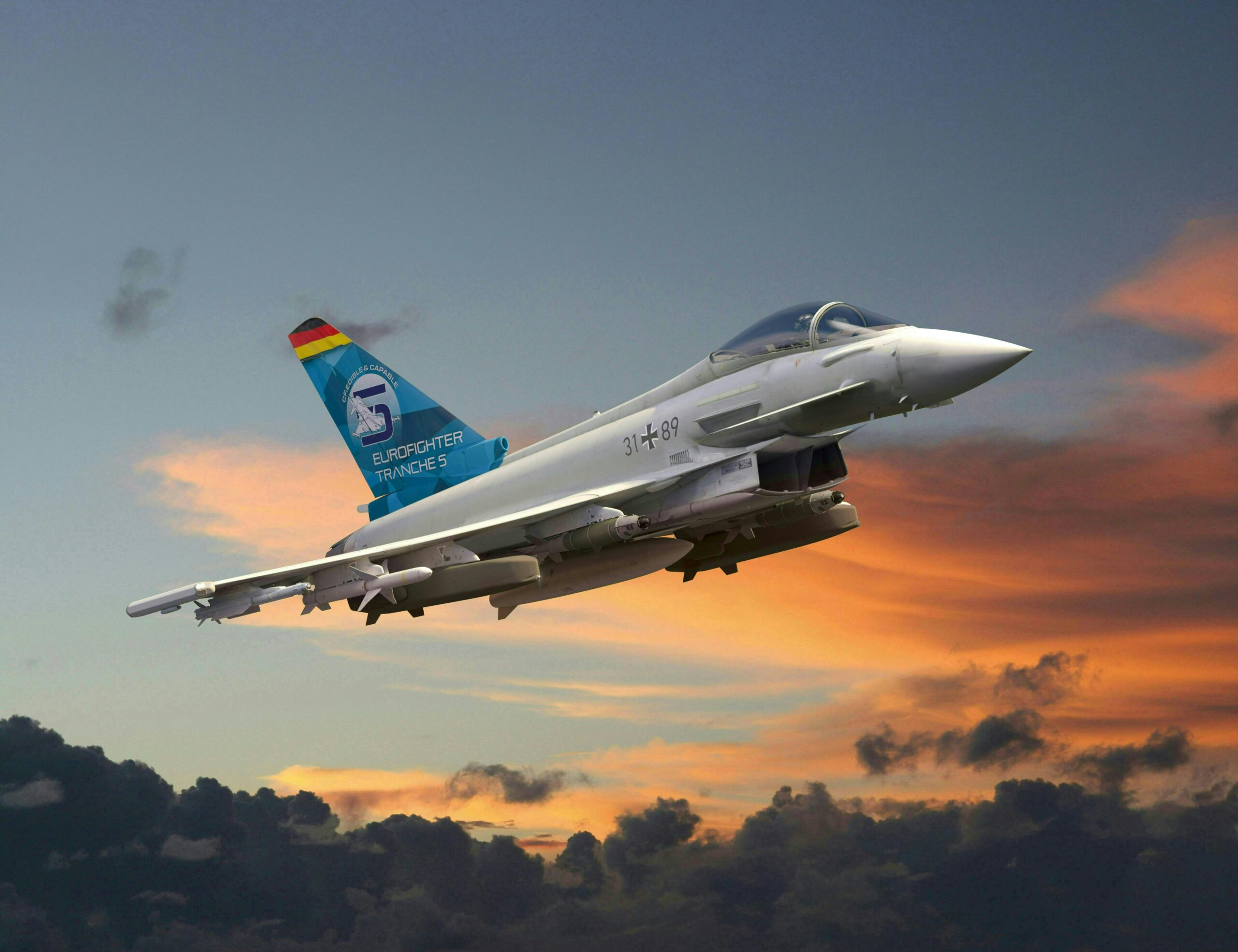 Vokietija užsisakė 20 Tranche 5 Eurofighters