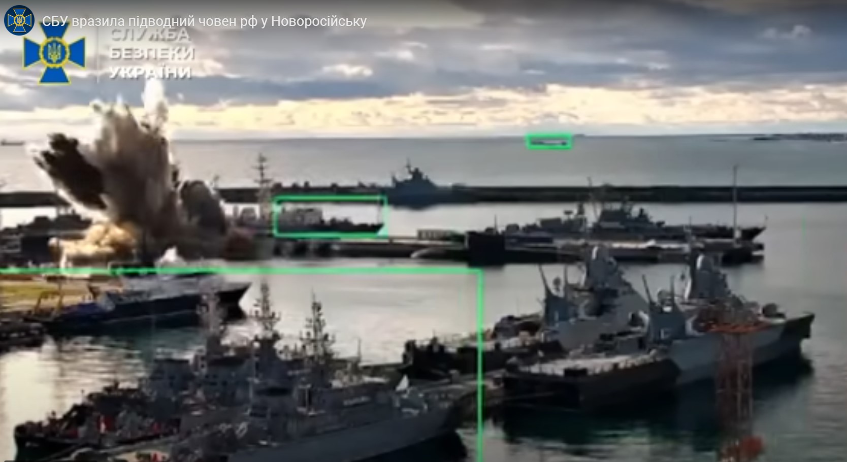 Ukrainian Sub Sea Baby UUV Novorosijske nusitaikė į Rusijos „Kilo“ klasės povandeninį laivą