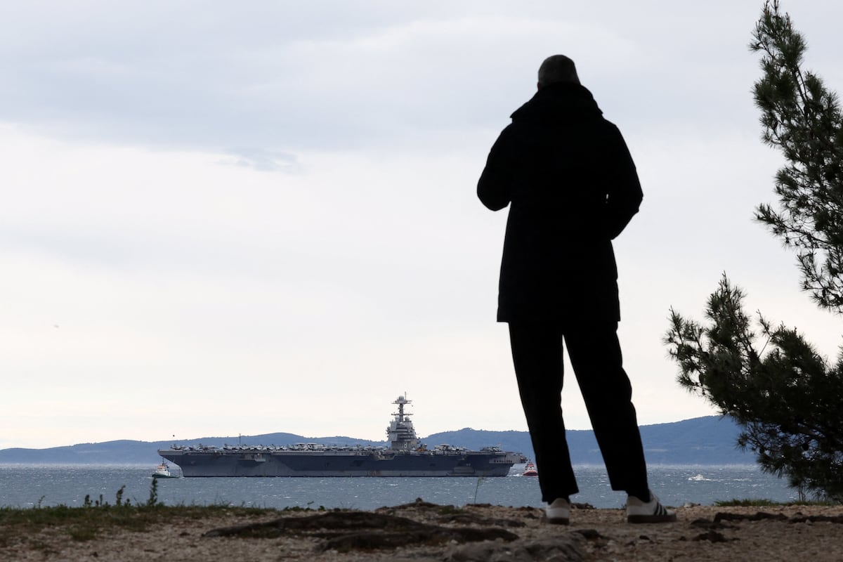 Lėktuvnešis USS Gerald R. Ford atvyksta į Kroatiją remontuoti