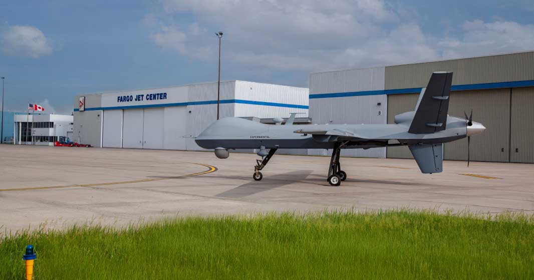 GA-ASI laikinai perkelia MQ-9 operacijas į Fargo oro uostą