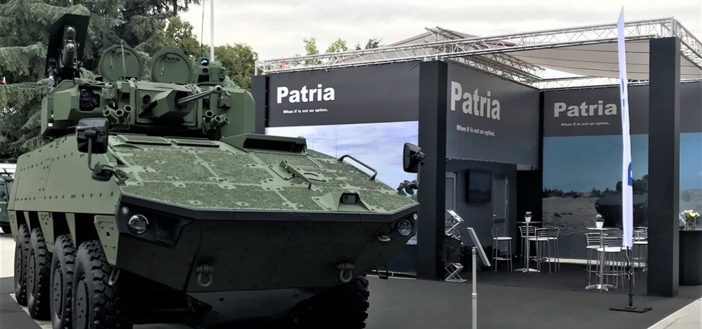 Visas „Patria“ pasiūlymas pristatytas „Eurosatory 2026“.